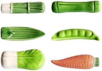 ygqzm серија на зеленчук од керамички држач за нож за нож за нож за лажица за лажица вилушка за вилушка за занаетчиска вечера за трпезарии кујнски