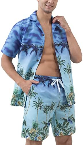 Година во година надвор од хавајските кошули и шорцеви сетови за мажи кои редовно се вклопуваат во случајни хавајски кошули со брзо суво дејство