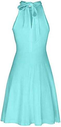 Fragarn плус фустан со големина, женска обична фасија цврста боја надвор од рамо без ракави секси запрени половината А-линија А-линија