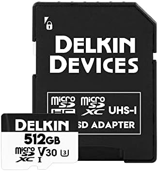 Delkin Уреди 512GB хиперспеед microSDXC UHS-Јас Мемориска Картичка