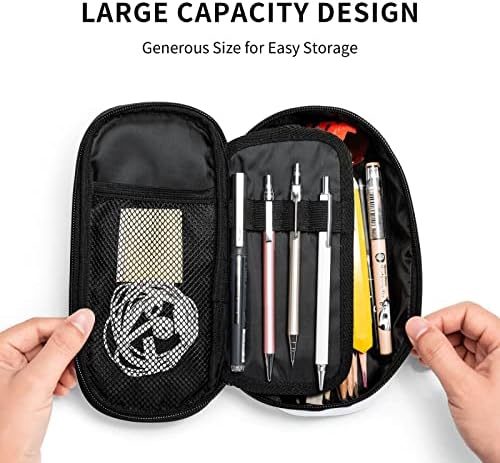 Allgobee голем капацитет за молив со молив, случај за канцелариски училишта за бејзбол-тренер, голема кутија за торбичка за торбички