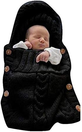 Вилоусвејв Новороденче Бебе Вреќа За Спиење Плетено Копче Завиткајте Ќебе Завиткајте-0-6 Месеци