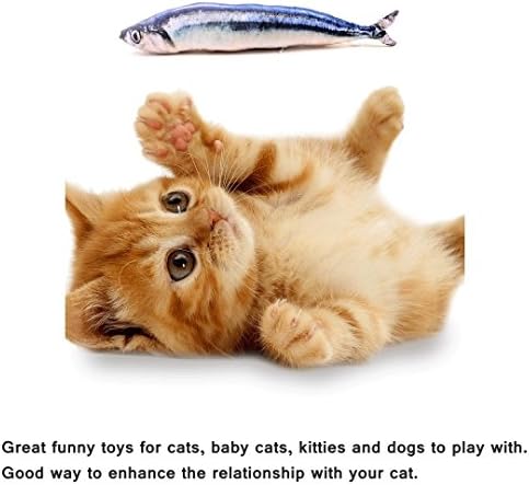 Zxjoy Catnip играчки мачки играчки риба форма за џвакање играчки симулација риба миленичиња （3 пакет）