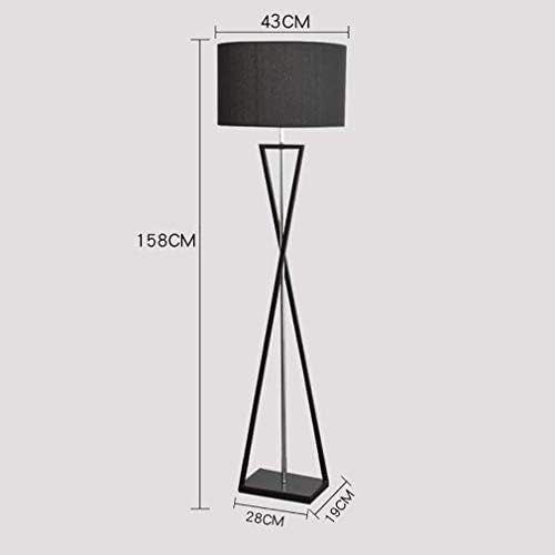 Bkgdo подни светла, ламба за подни ламби, за дневна соба застој на ламба, гроздобер елегантен висок столб, едноставен дизајн, со осветлување на