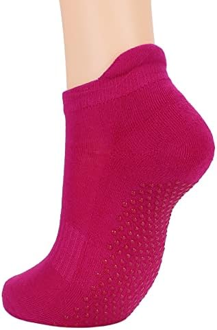 Зандо зафати чорапи за жени кои не се лизгаат јога чорапи пријатни болнички чорапи пилатес чорапи со залепени чорапи за компресија