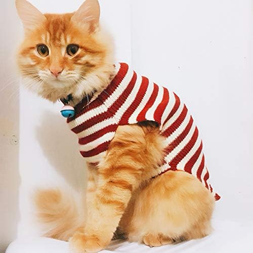 Бобиби џемпер за мачки Божиќ Дедо Мраз миленичиња мачка зимска трикотажа за топла облека “