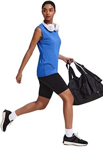 Корорун женски без ракави атлетски кошули со лесна спортска кошула Брза сув јога резервоар врвови резервоар за мускули