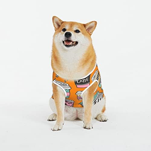 Памучни кошули за миленичиња кафе-лате-убаво кученце костуми кучиња мачки пижами меки кучиња