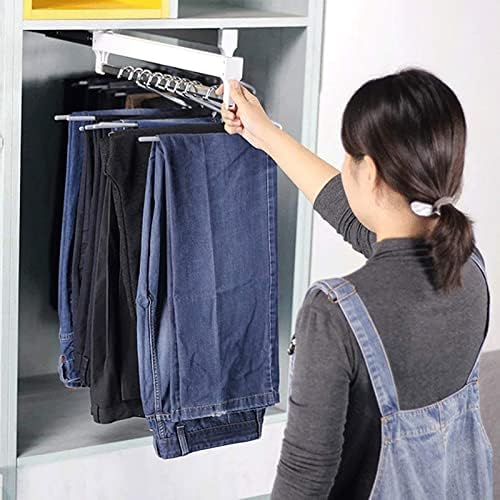 Повлечете ја облеката за закачалка за закачалка за шипки за шипки за закачалка 30-60 см, панталони за гардероба за домаќинства и