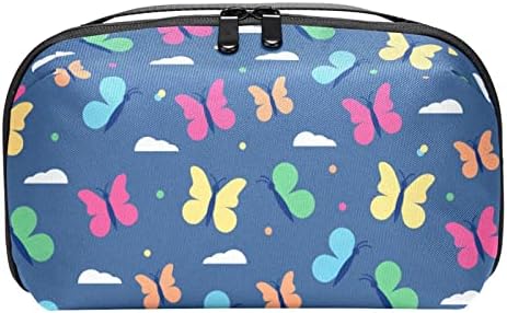 Козметичка Торба За Жени, Симпатични Пространи Водоотпорни Чанти За Шминка Патуваат Пеперутка Тоалетна Торба Организатор Како