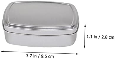 Doitool 4 контејнери со парчиња сол празни тенџери за алуминиумски сапуни зачини за зачини за усни мали заштедувачи ml мијалник