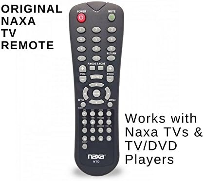 Јупитергер Накса Оригинална замена далечински управувач за NAXA NT и NTD Model 12 Volt TVS и ТВ/ДВД комбо плеери