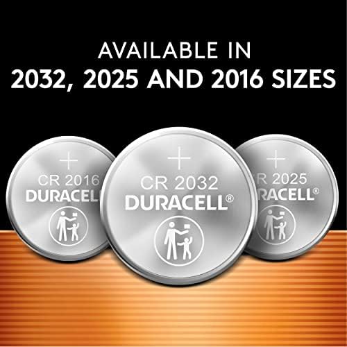 DURACELL CR2032 3v Литиумска Батерија, Карактеристики За Безбедност На Децата, 8 Брои Пакет, Литиум Монета Батерија За Клуч Фоб,