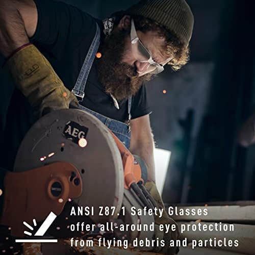 Безбедносни очила Giamzonp за мажи и жени, отпорна на гребење против маглата за заштита на очите безбедносни очила за работа, лабораторија,