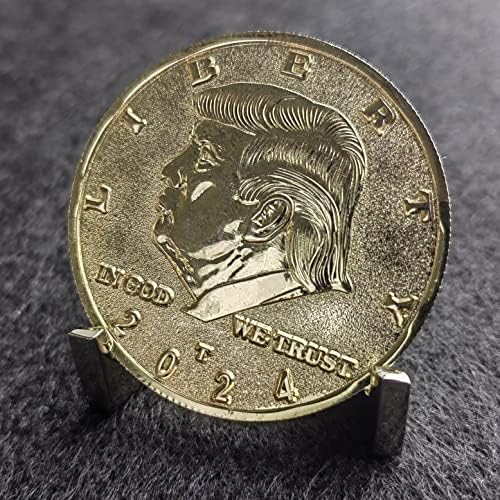 Доналд Трамп злато монета злато позлатена колекционерска монета колекционерски Трамп 2024 47 -та ретки монети Мега чувајте Америка одлична