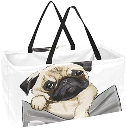Кошница за еднократно шопинг, симпатична кутре кутре, преносно преклопување на пикник намирници, торбички за перачки за перење торба за торба за