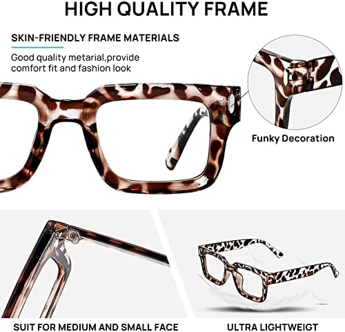 ОКЦИ КИАРИ Стилски очила за читање жени ретро квадратни читатели 1.0 1,25 1,50 1,75 2.0 2.25 2.50 2.75 3.0 3.5