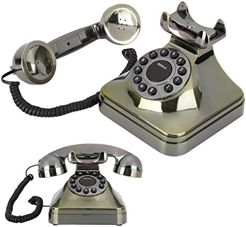 Tosuny Vintage Fichline Telefone, Retro Corded Desk Telefone, со тастатура со голем број, намалете ја бучавата, жичен телефон