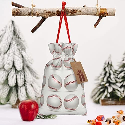 Влечења за божиќни торби за подароци Американци-базебол претставуваат вреќи за завиткување Божиќни подароци за завиткување торбички за торбички