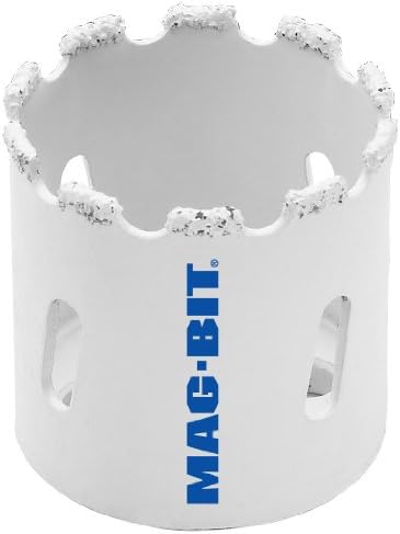 Magbit 625.3616 MAG625 2-1/4-инчен карбид Грит Дуп пила со длабочина од 1-9/16-инчи, бела