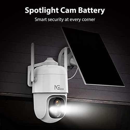 Ngteco Smart Deadbolt Со Bluetooth, Биометриски Отпечаток од Прст И Тастатура, Безжична Соларна Безбедносна Камера на Отворено,