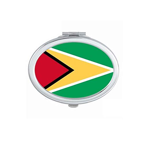 Национално Знаме На Гвајана Јужна Америка Земја Огледало Пренослив Преклопен Рачен Шминка Двојни Странични Очила