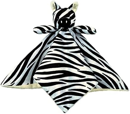 Doindute Бебе Зебра Меко полнети животински безбедносни ќебе, кадифен зебра карактер loveубезно ќебе, бебе туш/расадник подарок,
