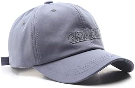 Гроздобер измиено потресено бејзбол капа со низок профил прилагодлива тато капа за големи глави цврста отворена црна голф -капа