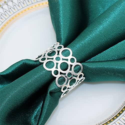 Ganfanren rings rings Round Serviette Holder Bucks за Божиќна свадба празнична забава Семејни собири Декор на маса
