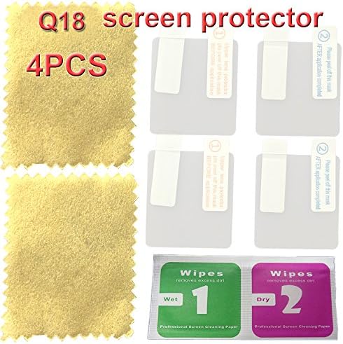 Q18 Заштитник на екранот за паметни часовници со 4 парчиња во еден пакет
