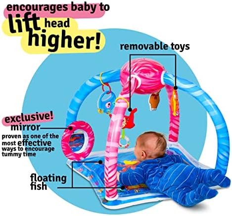Splashin'kids бебешка вода играат мат центар за салата за салата за стомакот време над глава играчки вода душеци бебиња играчки за новороденчиња