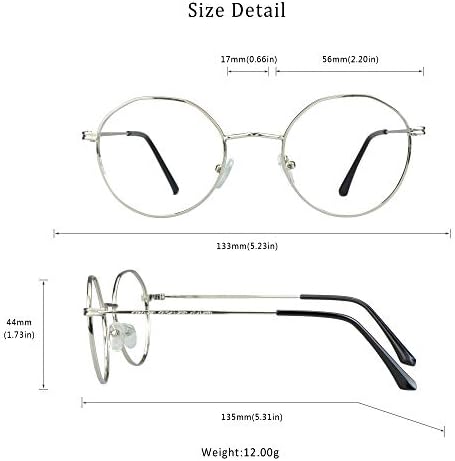 LifeArt Круг Легура Рамка Очила Сина Светлина Блокирање Очила Очила За Читање+1.50 Зголемување
