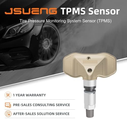 Сензор за монитори на системот за монитор на гуми на Jsueng TPMS, Сензор за монитор на притисок на гуми 4-пакет за Chevrolet GMC Cadillac го