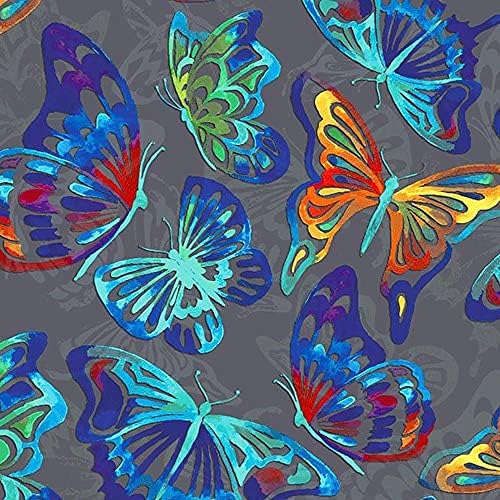 Разговорно Вратоврска Боја Пеперутки Шема Отпечатена на Памучна Ватирана Ткаенина покрај Дворот