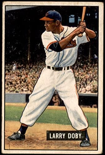 1951 Bowman # 151 Larry Doby Cleveland Indians Dean's Cards 2 - Добри Индијанци