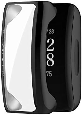 FitTurn Компатибилен Со Fitbit Инспирира 2 Екран Заштитник Случај, 7 Метална Боја Целосна Покриеност Мека Компјутер Шок Отпорен Случај Заштитен