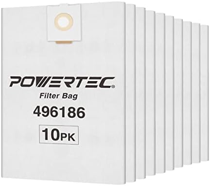 Powertec 75038-P2V филтерски торби за Festool 496186 одговара на CT 36, 10 PK