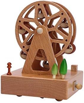 WPYYI Wood Music Box Caja Музички кутии Девојки за часовници занаетчиски бесплатни врежани додатоци за украси за домашен подарок