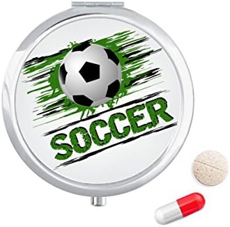 Зелена Фудбал Фудбал Спортска Таблета Случај Џеб Медицина Кутија За Складирање Контејнер Диспензерот