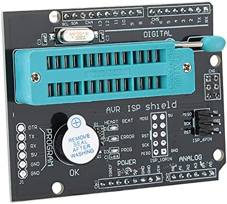 Одбор за проширување на програмерот, AVR ISP SHIELD SHIELD BURNING MODULE MODULE, со светло на сигнал на табла и LED индикатор