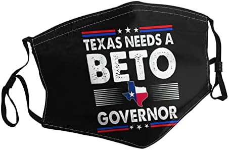 Beto Orourke за гувернер на Тексас 2024 Washable_mask Unisex лице бандани за возрасни за еднократно уста што ја покрива заштитата од прашина,