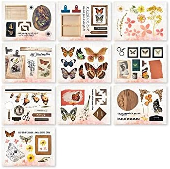 Парчиња занаетчиски хартиени хартии од Сиена -160 Дебели елементи за списание за ѓубре од пеперутка