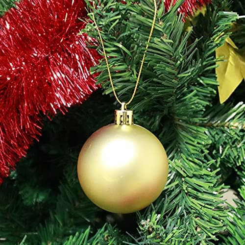 Божиќни украси, закачалка жица 200 парчиња злато лента украс за украси јажиња прецизна низа со прилепувања што заклучуваат за