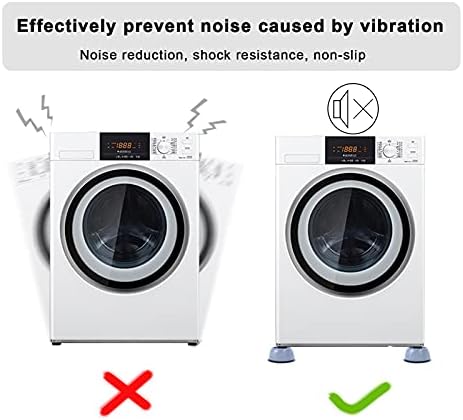 Анти вибрации подлога за поддршка за машина за перење од 8, гума за сушење на гума за миење садови, без лизгање шок од шок, откажување