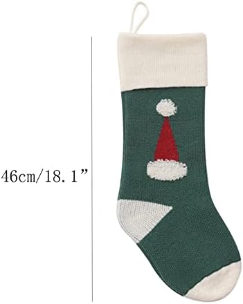 Божиќни украси Божиќни чорапи Подарок торба Детска бонбони затворен семеен празник за чорапи, вреќа Декорација Божиќно чорап подарок за плетење