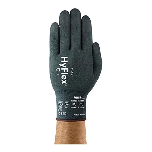 Ansell Healthcare 11541070 Series 11-541 Hyflex Hppe Glove, Spandex без силиконски, текстуриран полиестер, 18 мерач, големина 7