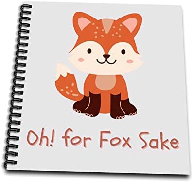 3drose Симпатична слика на лисица со текст на ох за лисица - цртање книги