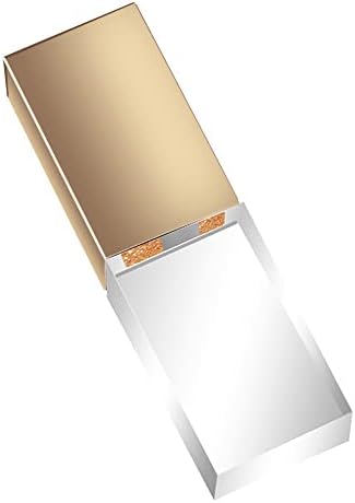 Флеш Диск 64GB Кристално Транспарентен Правоаголник ВИСТИНСКО Стакло LED Светло Водоотпорен USB Диск USB Стап МЕМОРИЈА Стап USB Складирање