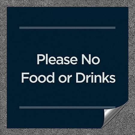 „Те молам, без храна или пијалоци-Басична морнарица“ Тешки индустриски самолепливи алуминиумски wallидови | 36 x36