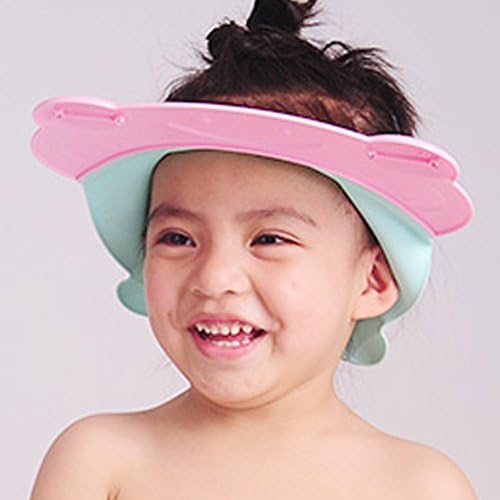 Тамуме розов прилагодлив бебе шампон за очи, силиконски капа за миење на косата и капа за туширање за да ги заштити бебето очите, капачето за туширање за деца, мек до